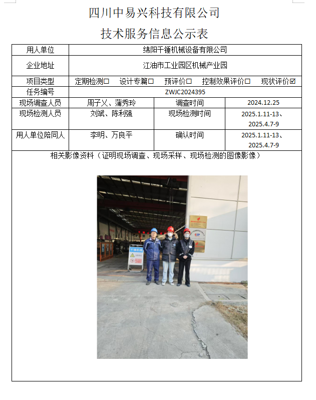 绵阳千锤机械设备有限公司
